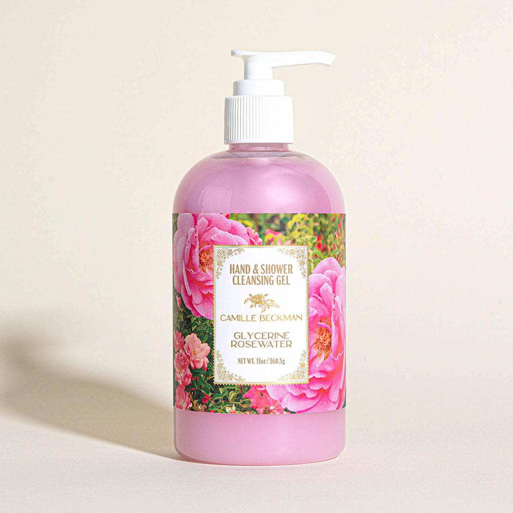 Camille Beckman Hand & Shower Cleansing Gel 13oz Glycerine Rosewater