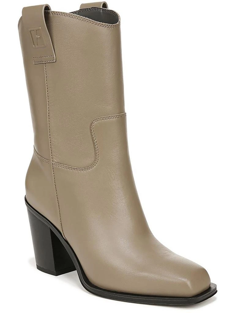 Franco Sarto Womens Solid Square Toe Mid-Calf Boots 5