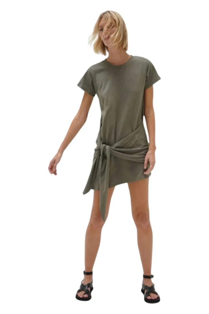 LNA Charlie Cotton Tie Waist Dress In Sedona 1