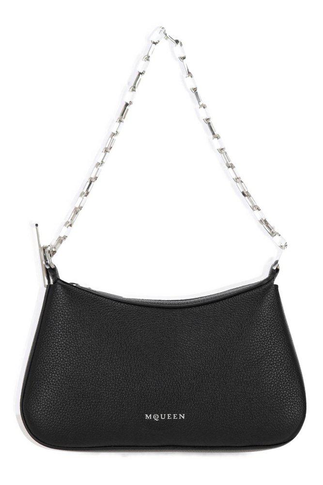 Alexander McQueen Alexander McQueen Logo Printed Chain-Linked Shoulder Bag