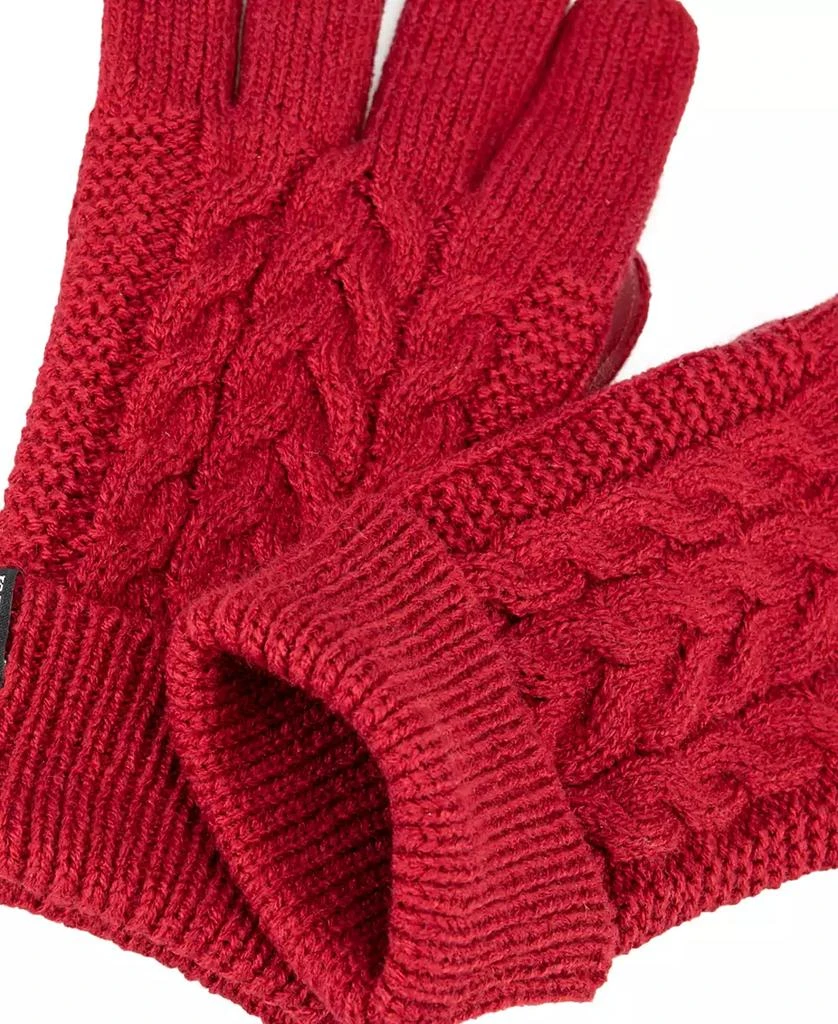 Isotoner Women's Water Repellent Cable Knit Gloves 2