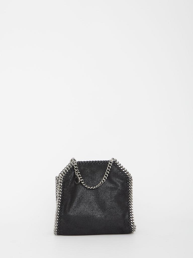 トートバッグ STELLA McCARTNEY Black Shaggy Deer Micro Falabella Handbag Women Dark gray metallic Falabella Tiny Tote Bag | Stella