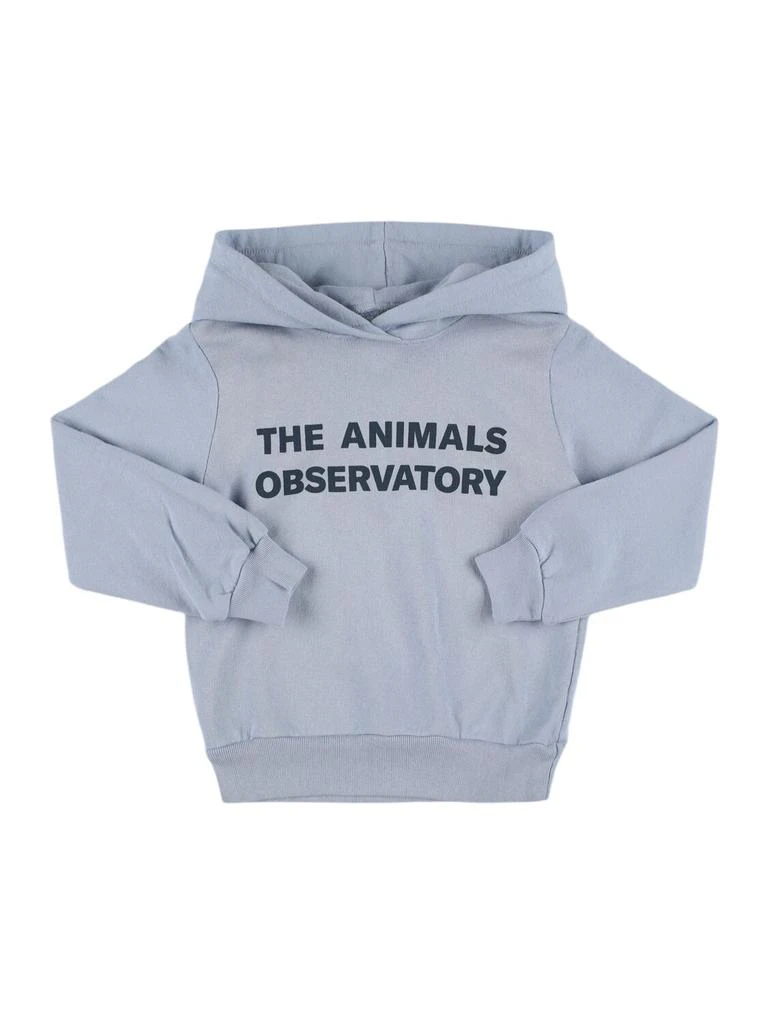 The Animals Observatory Printed Cotton Hoodie 1