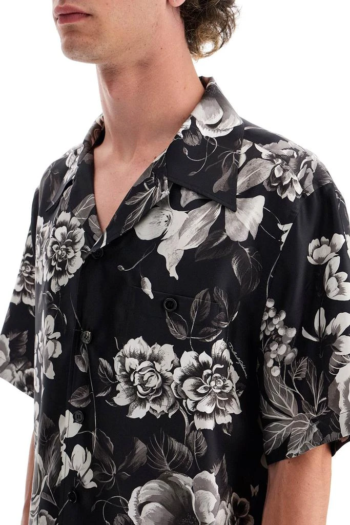 DOLCE & GABBANA hawaii silk shirt with floral print set 4