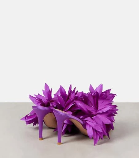 Gianvito Rossi Daniah 85 embellished crêpe satin mules 2