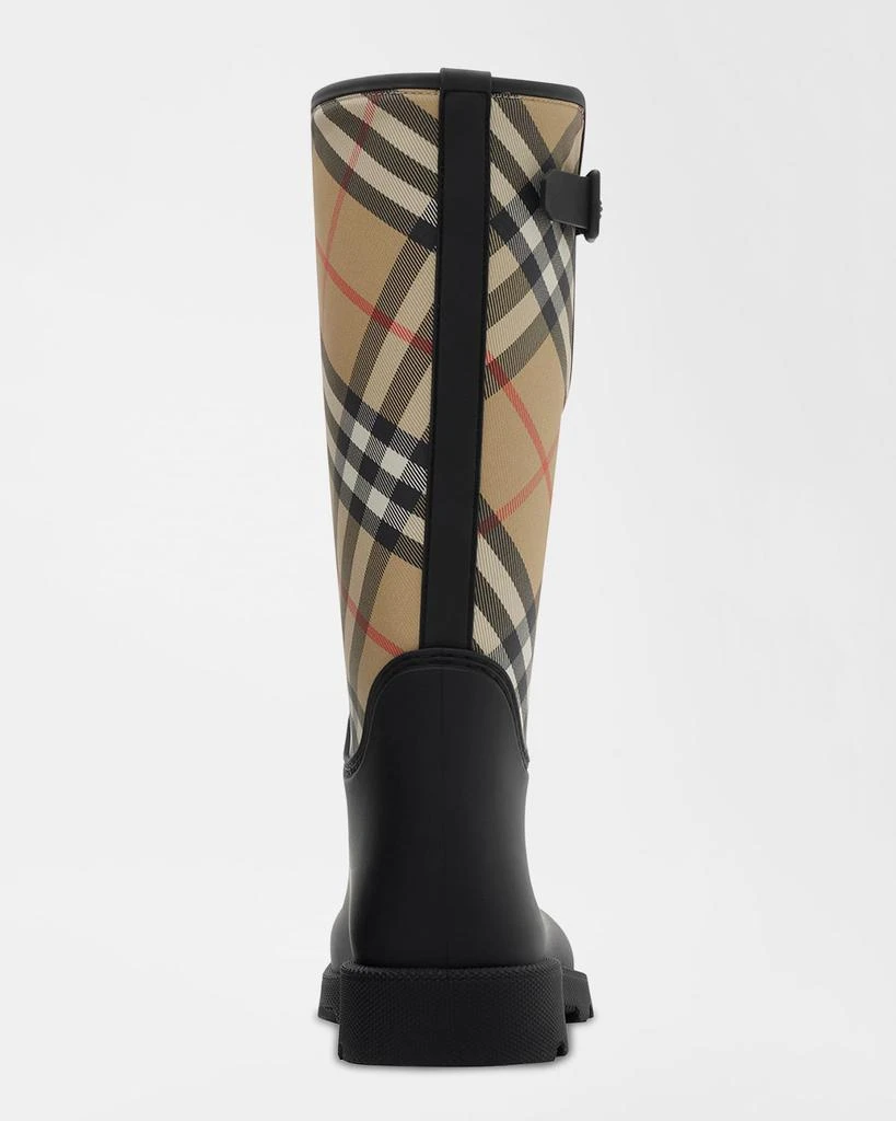 Burberry Marsha Stamp High Synthetic Rubber Rain Boots 3