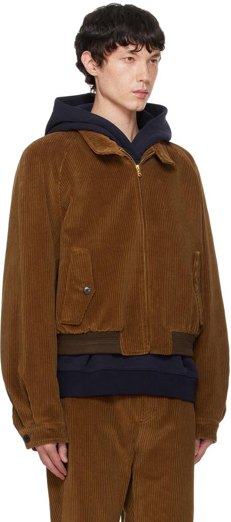 Recto Brown Jack Bomber Jacket