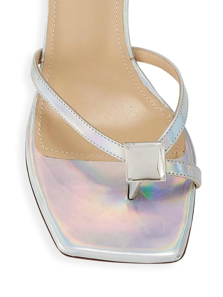 Paul Andrew Metallic Patent Leather Sandals 4