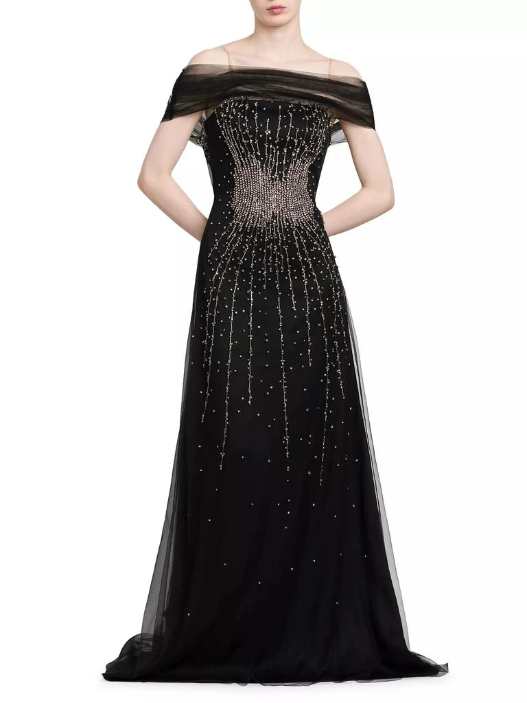 Alberta Ferretti Beaded Tulle Gown 2