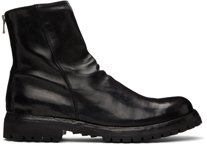 Officine Creative Black Ikonic 006 Boots 1