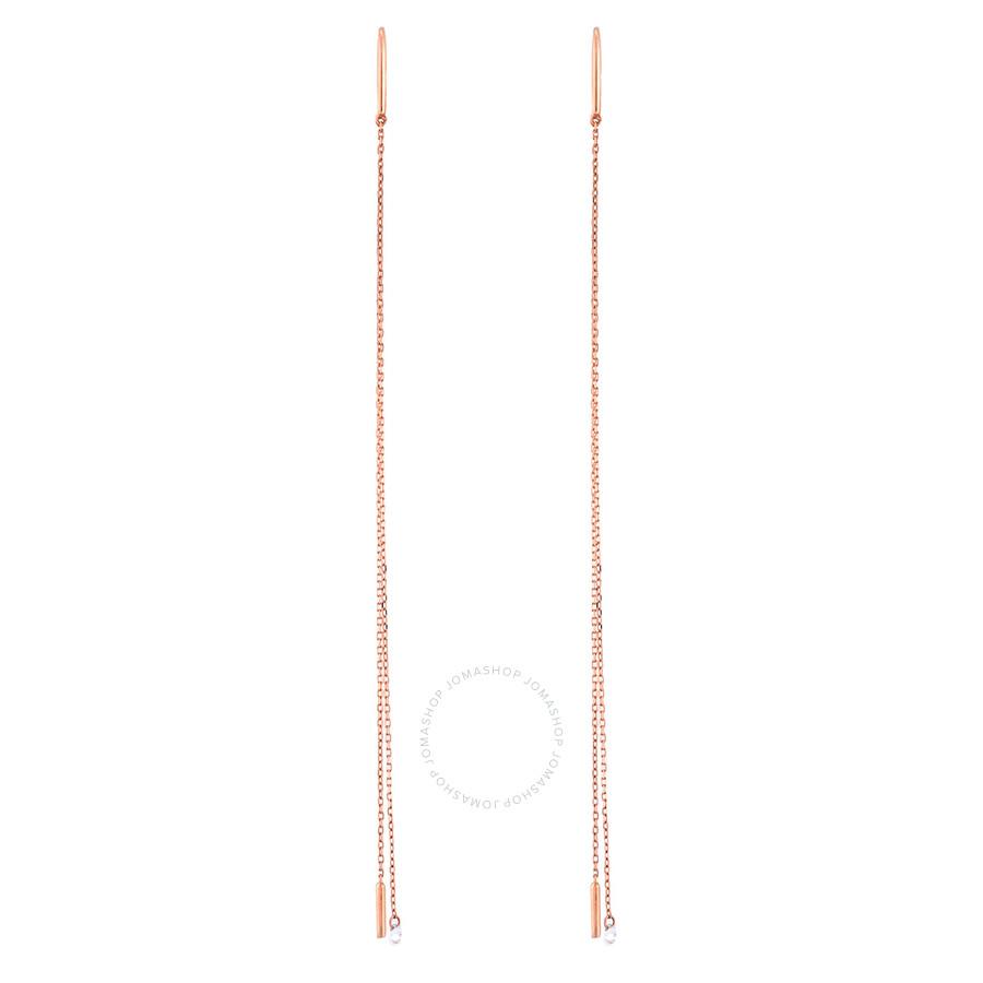 Persée Danae Long Chain Diamond Earrings