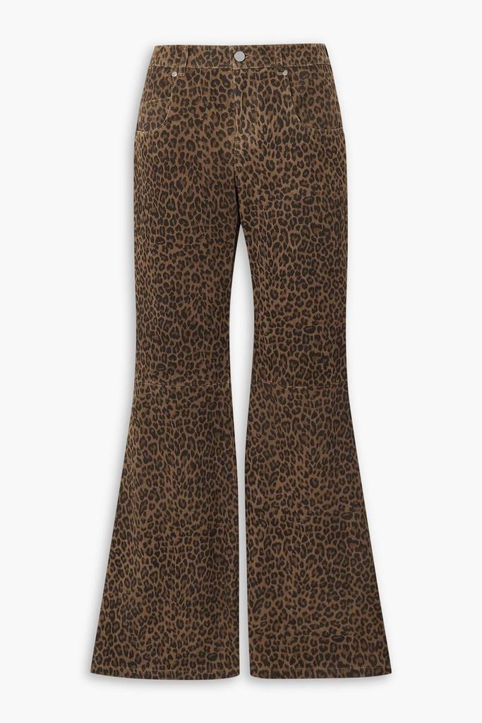DODO BAR OR Harel leopard-print suede flared pants