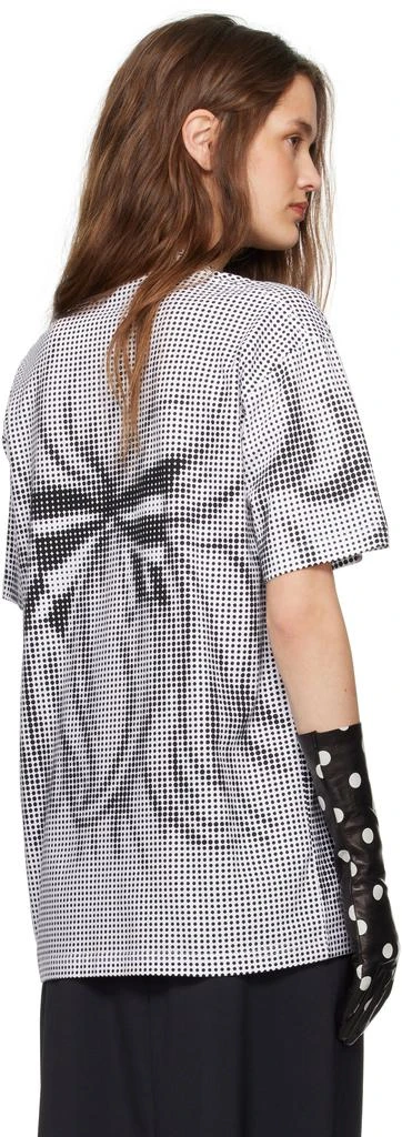 pushBUTTON Black & White Pixel Crying Girl T-shirt 3