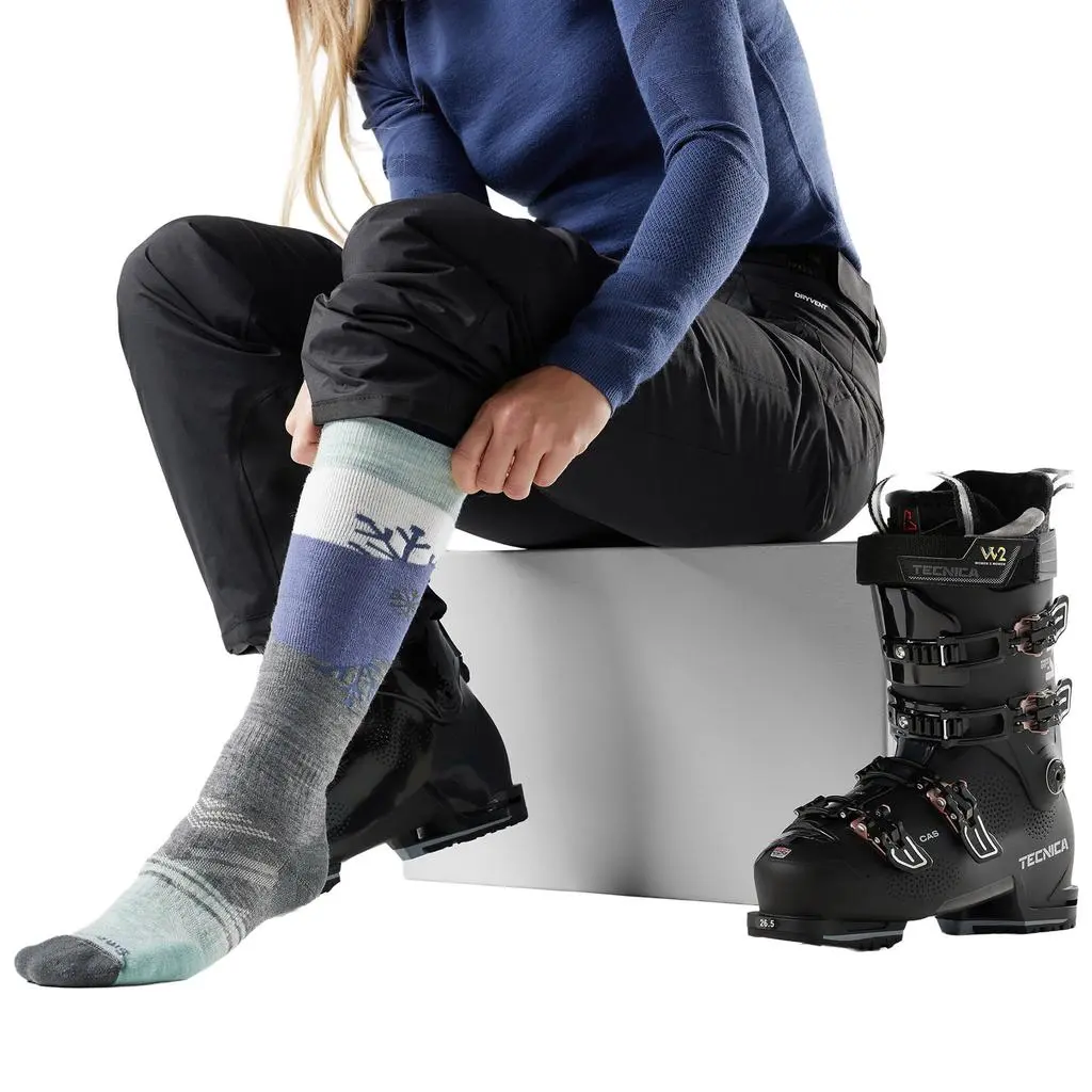 SmartWool Smartwool Ski Full Cushion Snowpocalypse Pattern Over The Calf Sock - Women's 2