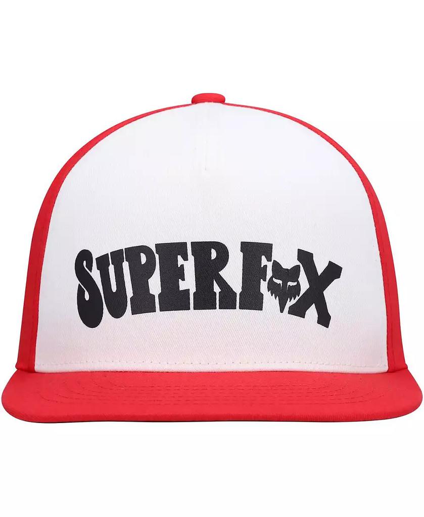 Fox Big Boys and Girls White, Red Super Trik Snapback Hat