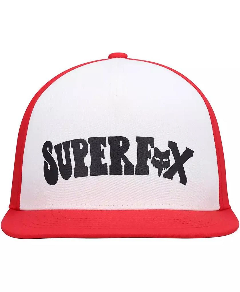 Fox Big Boys and Girls White, Red Super Trik Snapback Hat 2