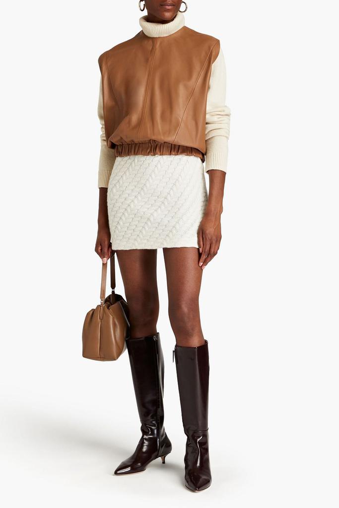 Loulou Studio Alsen cable-knit cashmere mini skirt