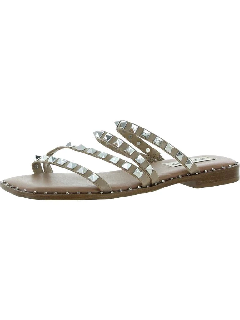 Steve Madden Skyler Womens Square Toe Slip On Flat Sandals 5