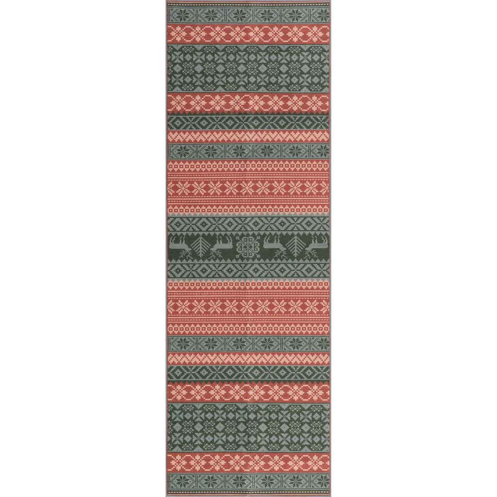 nuLOOM Nuloom Ellasandra SplashGuard Graphic Machine Washable Area Rug 2