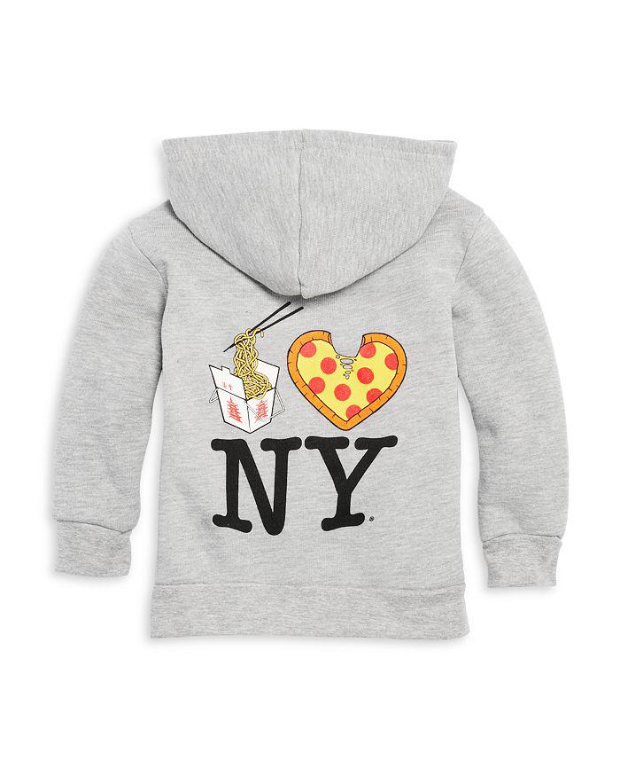 PiccoliNY Unisex Lo Mein Pizza NY Embroidered Hoodie - Little Kid, Big Kid