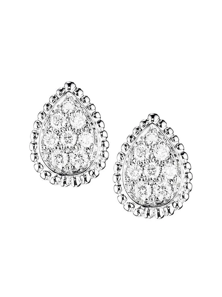 Boucheron Serpent Bohème 18K White Gold & Diamond Stud Earrings 1
