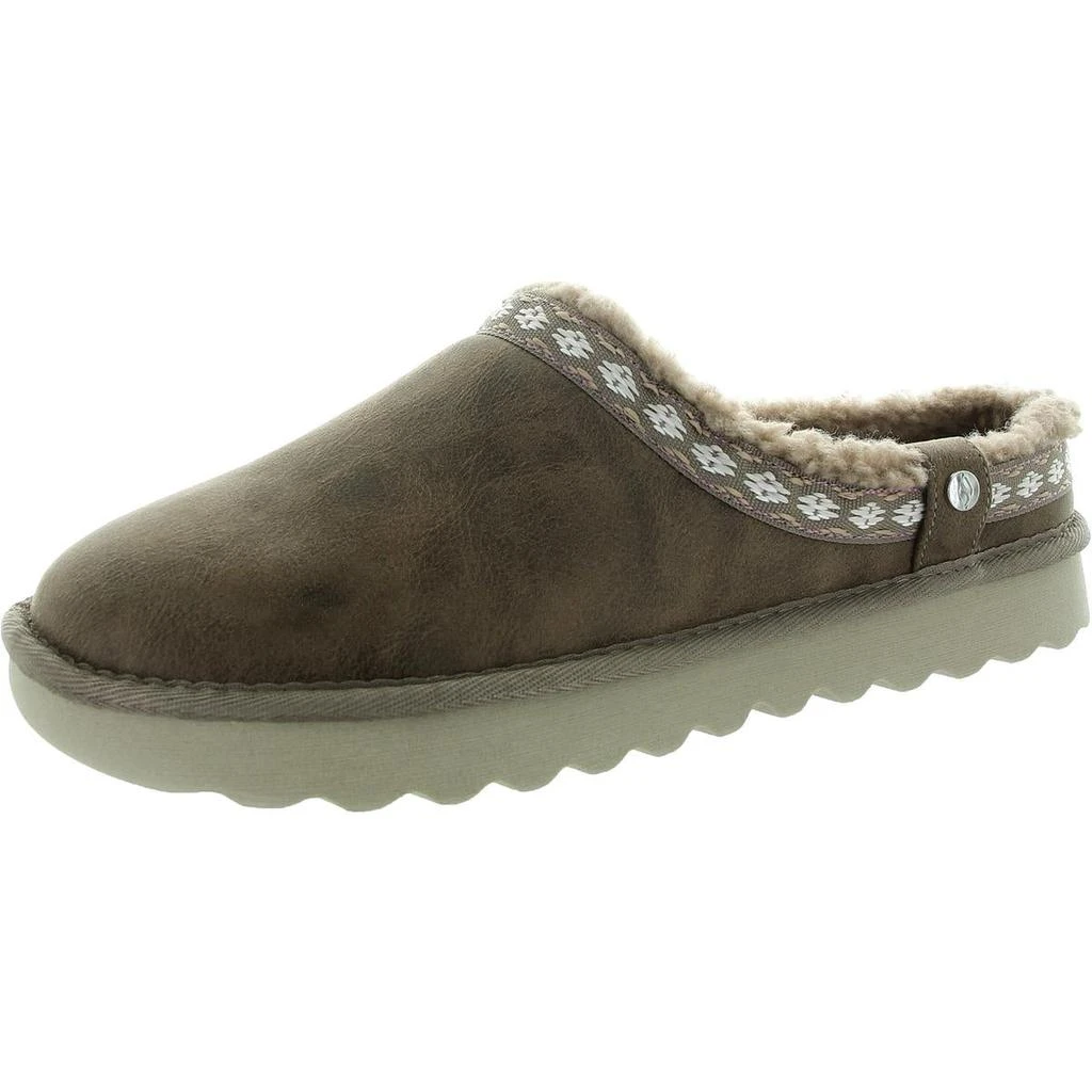 SKECHERS Womens Faux Fur Lined Slide Slippers 1