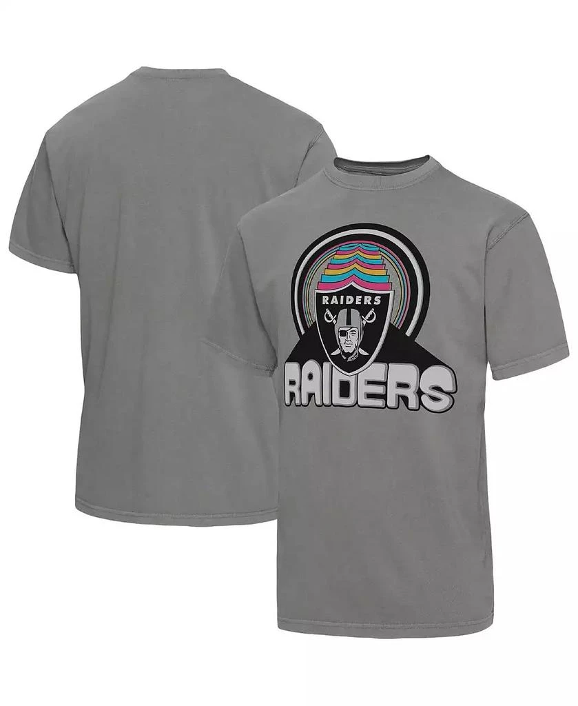Junk Food Men's Graphite Las Vegas Raiders Wonderland Infinity Vibe T-shirt 1