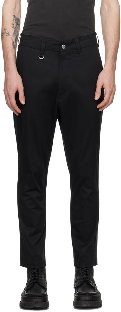 SOPHNET. Black Slim-Fit Trousers