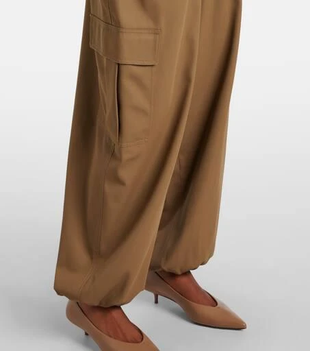 Max Mara Glauco cotton twill tapered pants 5