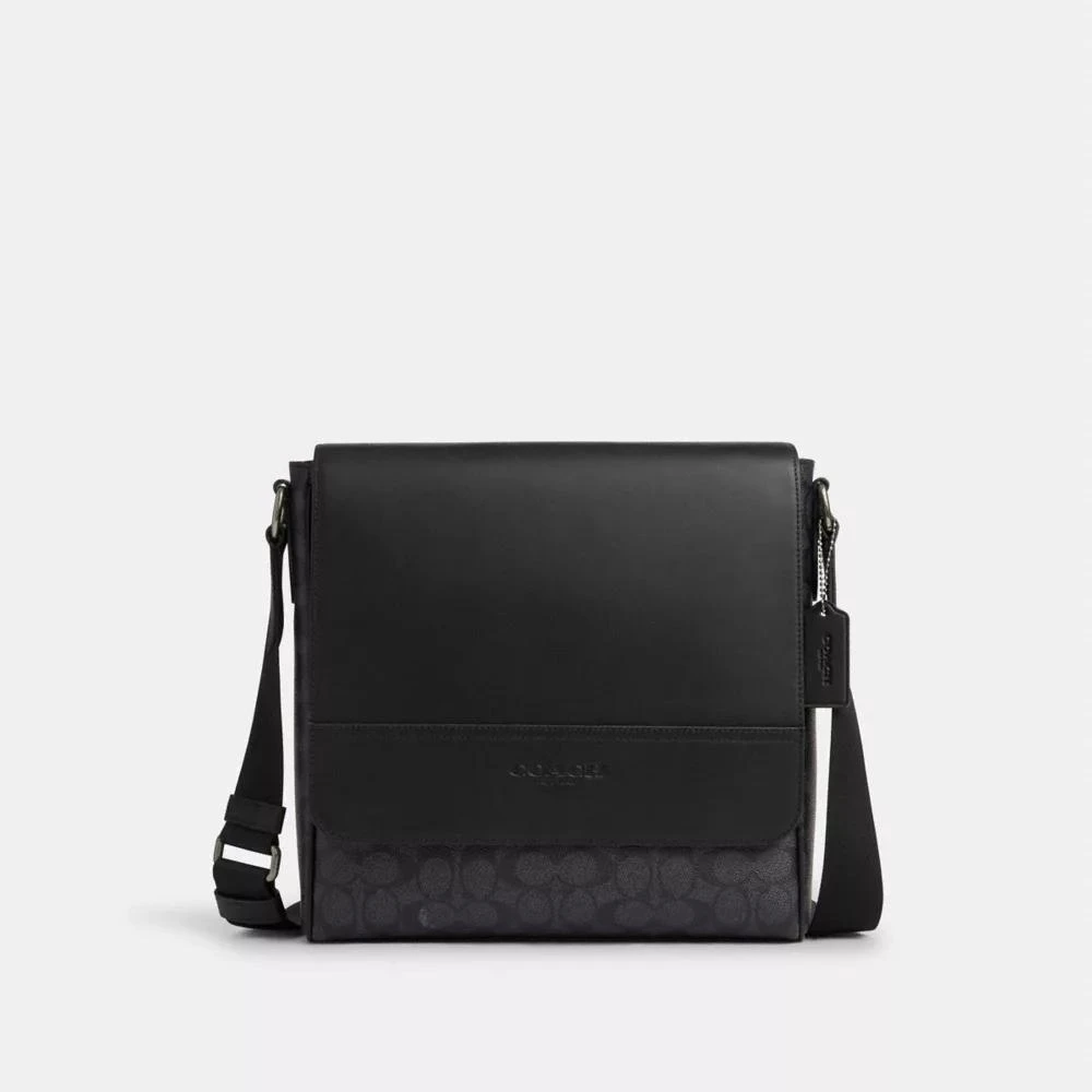 Coach Houston Map Bag In Signature Canvas 1
