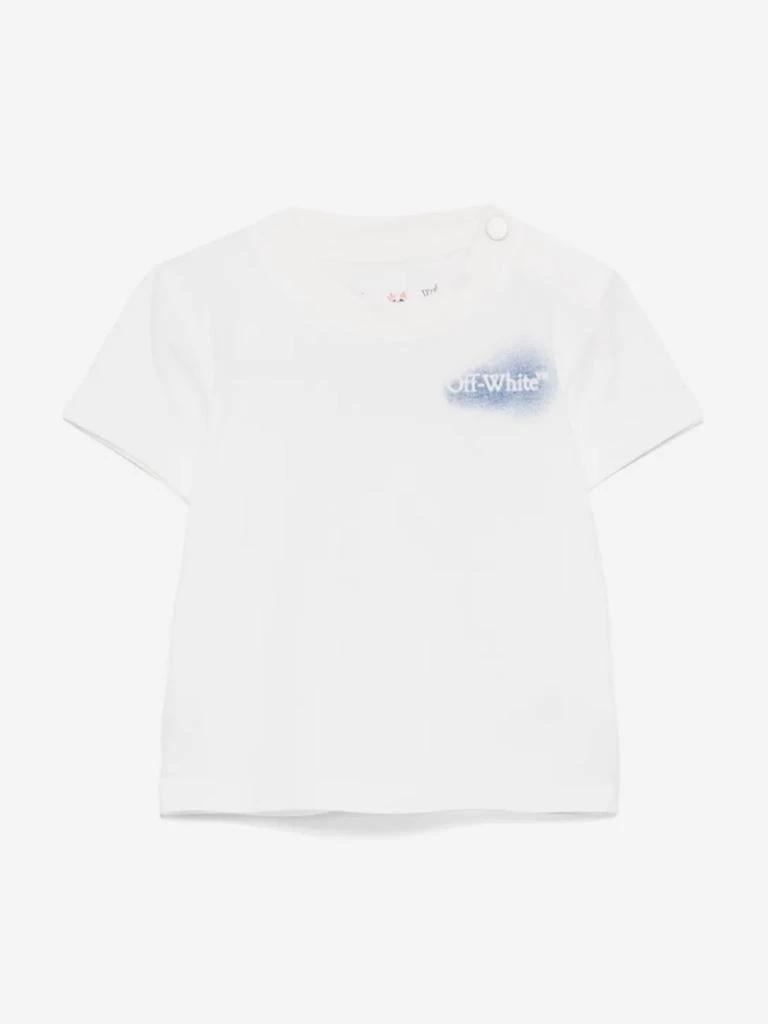 Off-White Baby Boys Arrow Spray T-Shirt in White 1
