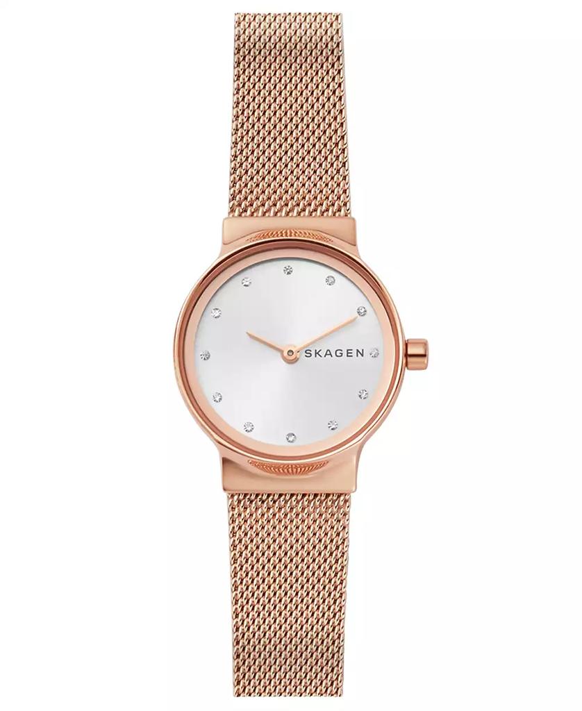Skagen Women's Freja Rose Gold-Tone Stainless Steel Mesh Bracelet Watch 26mm