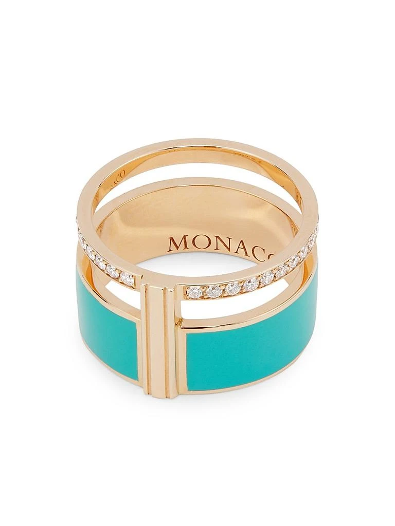 Repossi Berbere Chromatic 18K Rose Gold, Laquer &amp; 0.34 TCW Diamond Ring 3