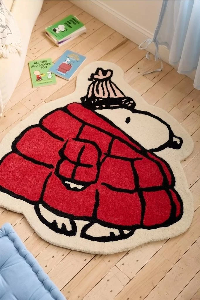 Urban Outfitters Maison Deux X Peanuts Snoopy Puffer Wool Tufted Rug 2