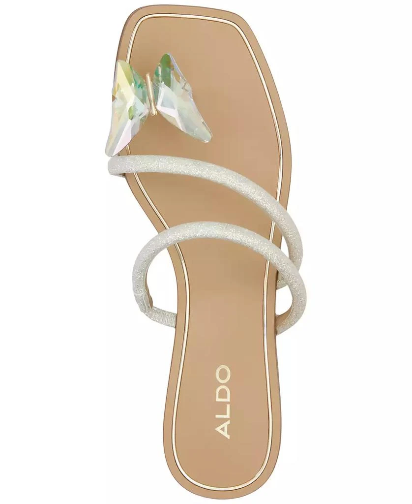 ALDO Women's Garberia Butterfly Toe-Post Flat Sandals 4