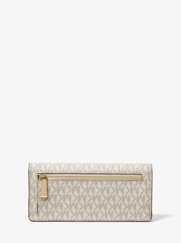Michael Kors Jet Set Large Signature Logo Snap-Front Wallet 3