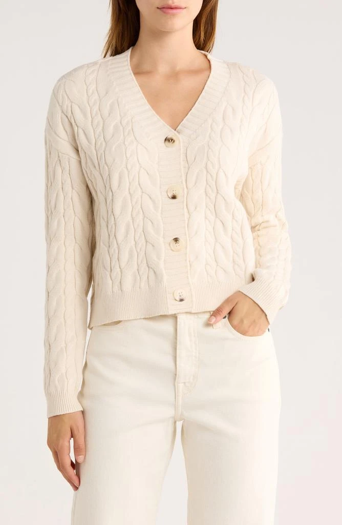 CYRUS Cable Knit Crop Cardigan