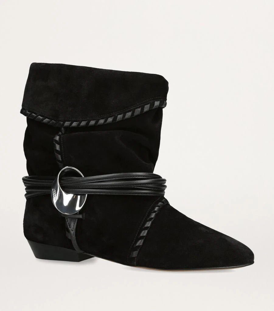 Isabel Marant Suede Sellen Ankle Boots 3