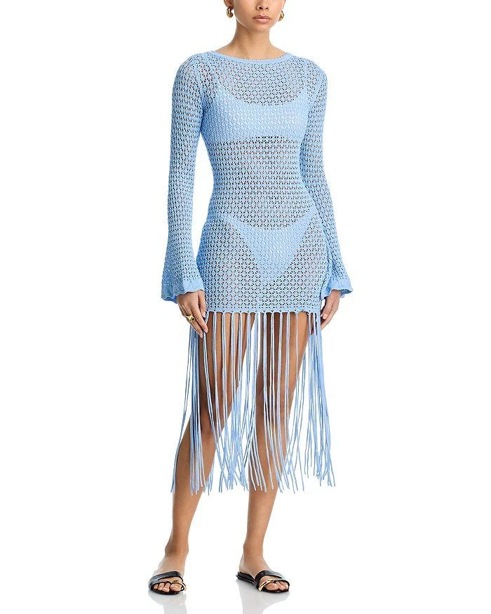 AQUA Paneled Midi Dress - Exclusive - Dresses & Skirts - Free Shipping -  BeyondStyle