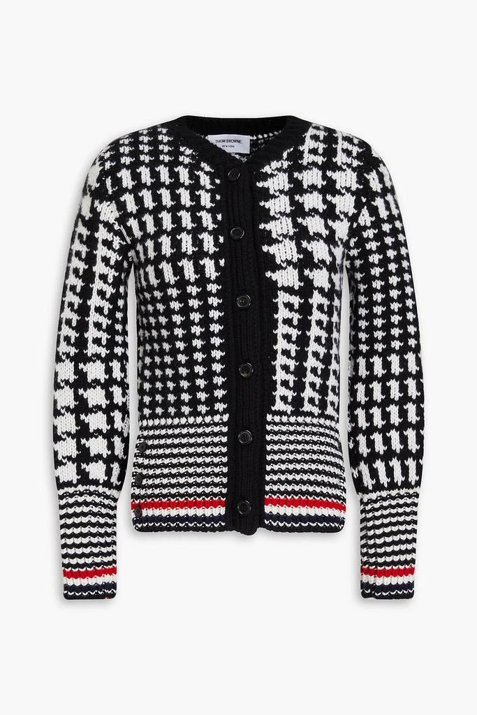 Thom Browne Houndstooth cashmere cardigan 1