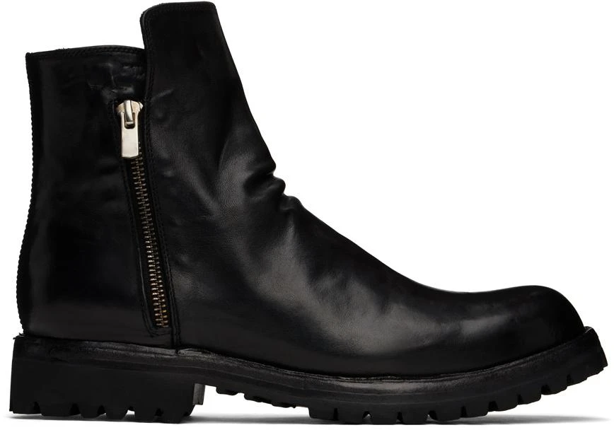 Officine Creative Black Ikonic 004 Boots 1