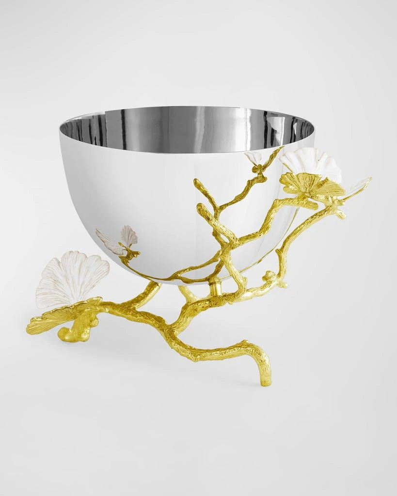 Michael Aram Butterfly Ginkgo White 
Gold Small Bowl 3