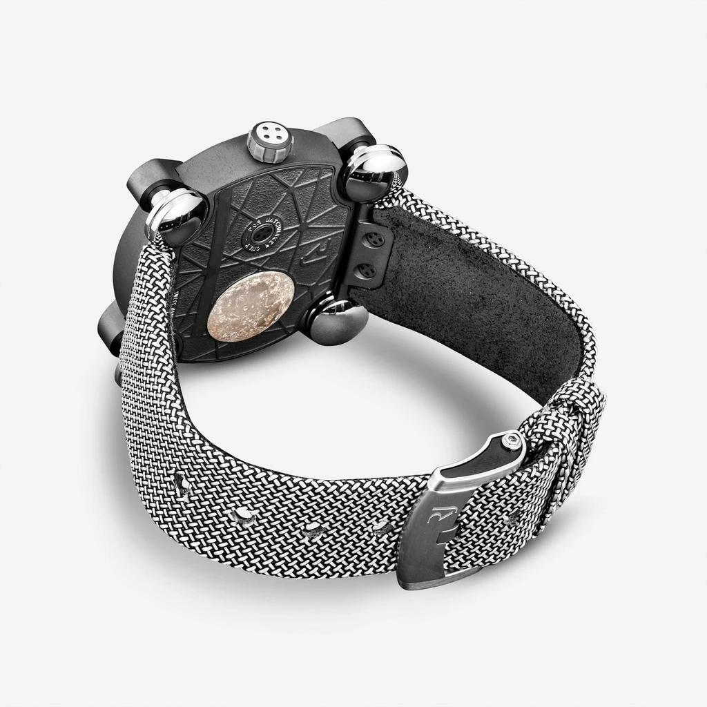 Romain Jerome Romain Jerome Moon Invader Grey Dial Fabric Strap Titanium Automatic Men's Watch RJ.M.AU.IN.020.03 3