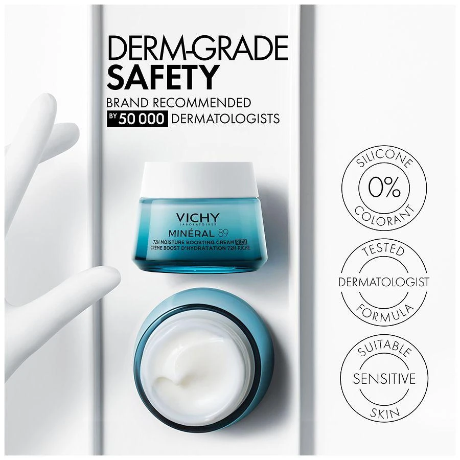 Vichy Mineral 89 Rich Moisturizing Cream, Hydrating Face Moisturizer 7