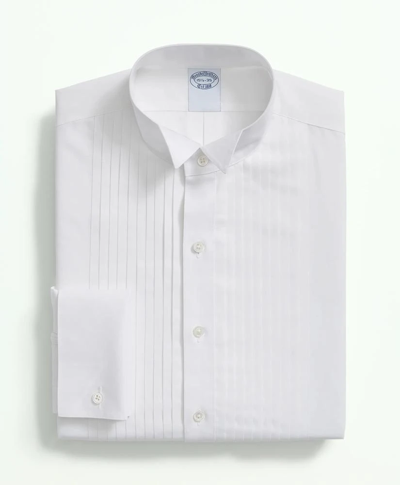 Brooks Brothers Stretch Supima® Cotton Broadcloth Wing Collar, Tuxedo Shirt 3