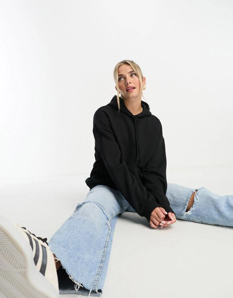 Monki Monki hoodie in black 1