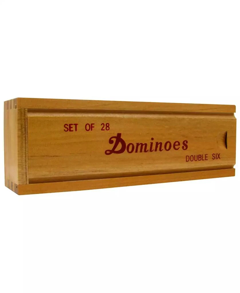 Trademark Global Hey Play Premium Set Of 28 Double Six Dominoes Wood Case 4