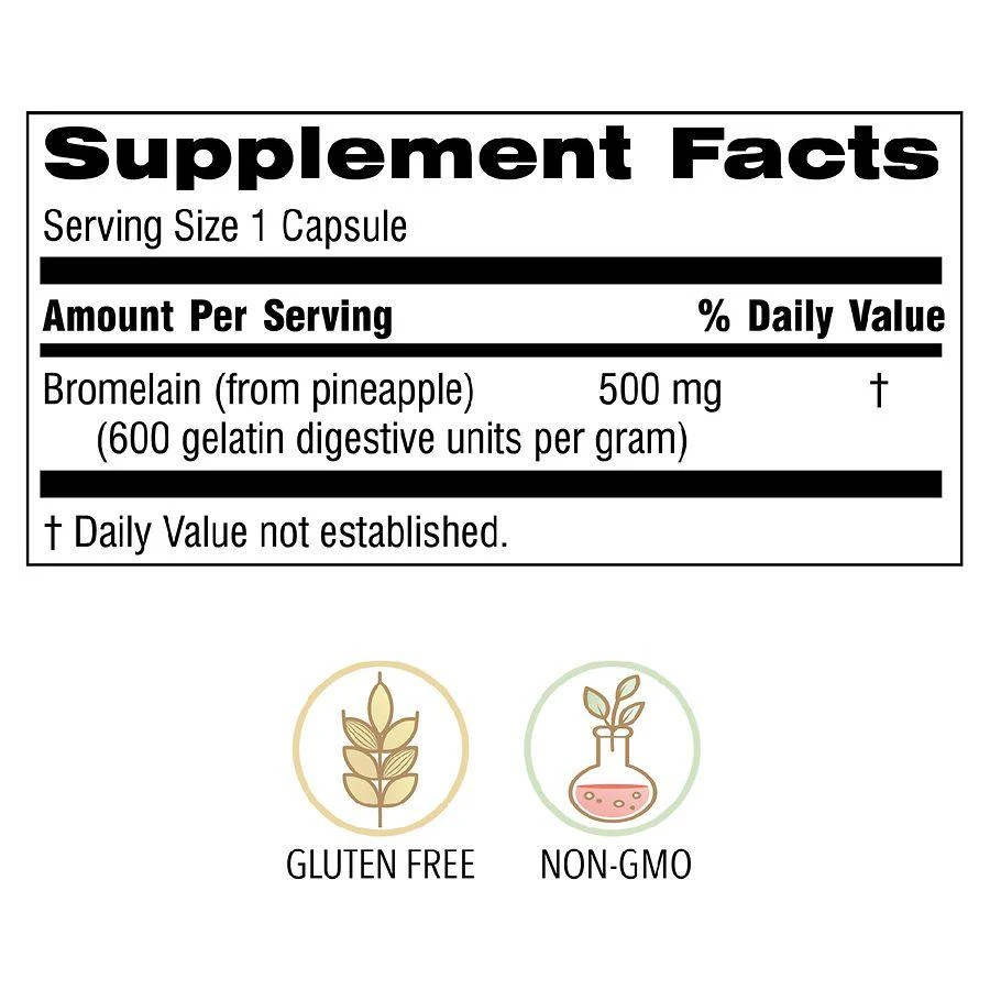 Botanic Choice Bromelain 500MG Joint Support Capsules 3