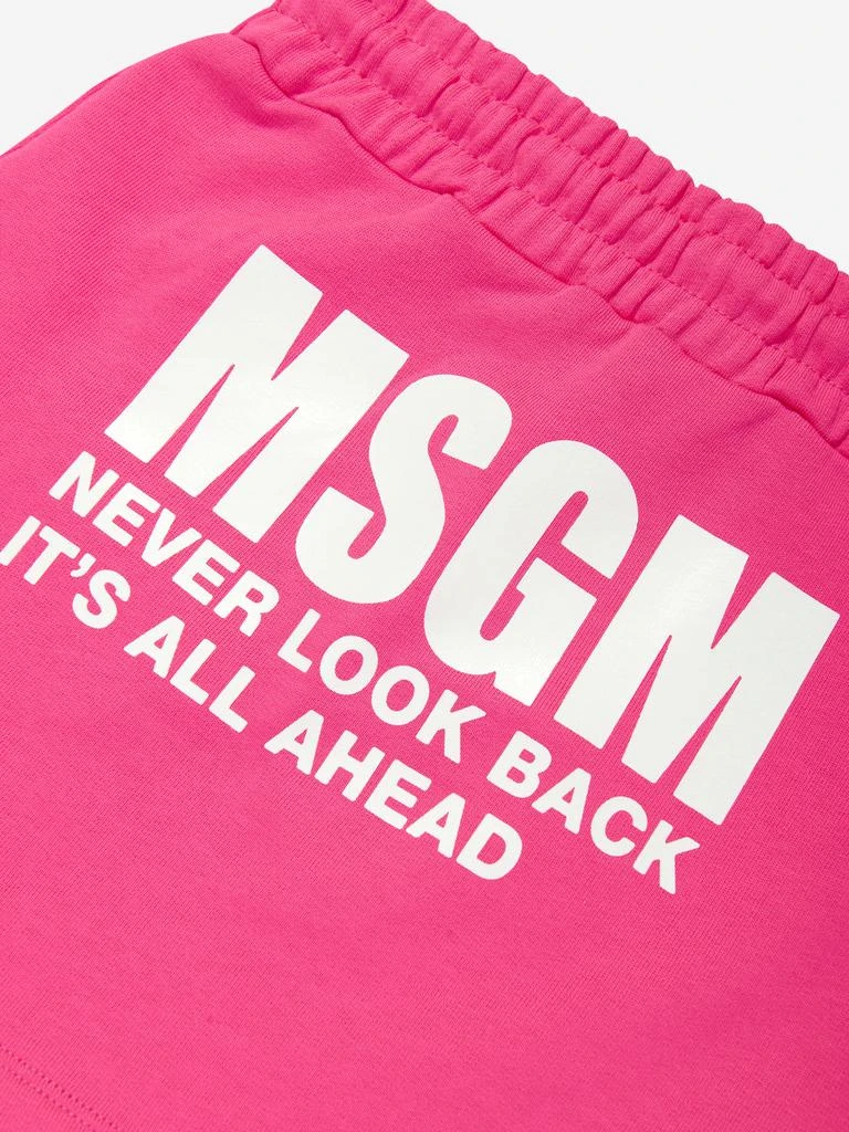 MSGM MSGM Girls Fleece Skirt in Pink 4