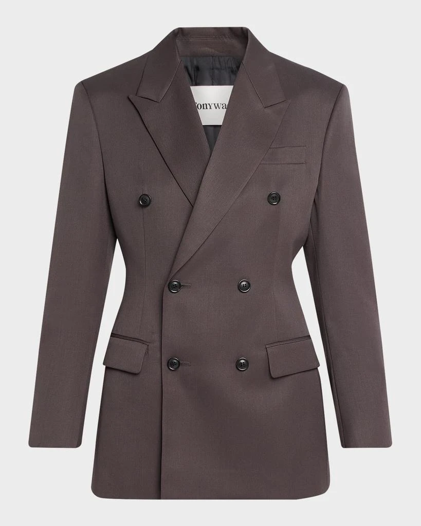 TONYWACK Double-Breasted Wool Blazer